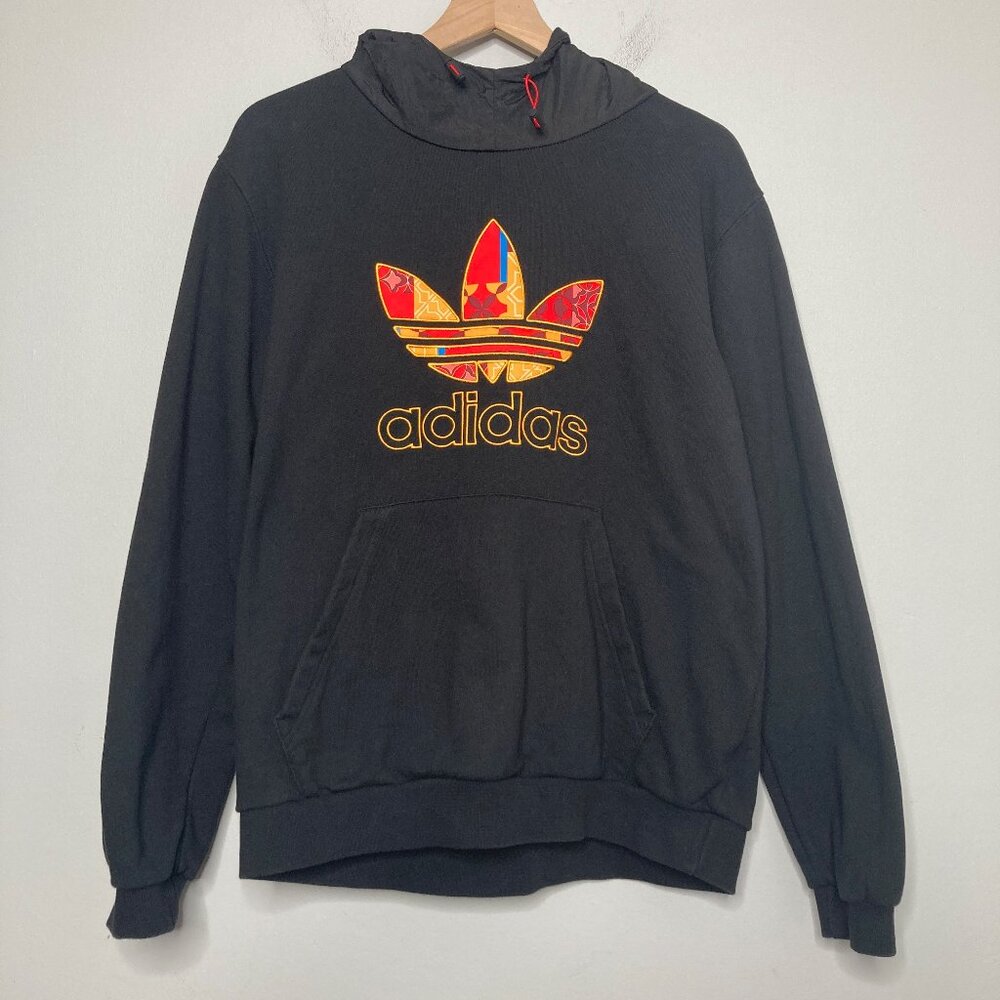 Adidas Chinese New Year Logo Hoodie Mens Large Black Terry Athleisure Streetwear